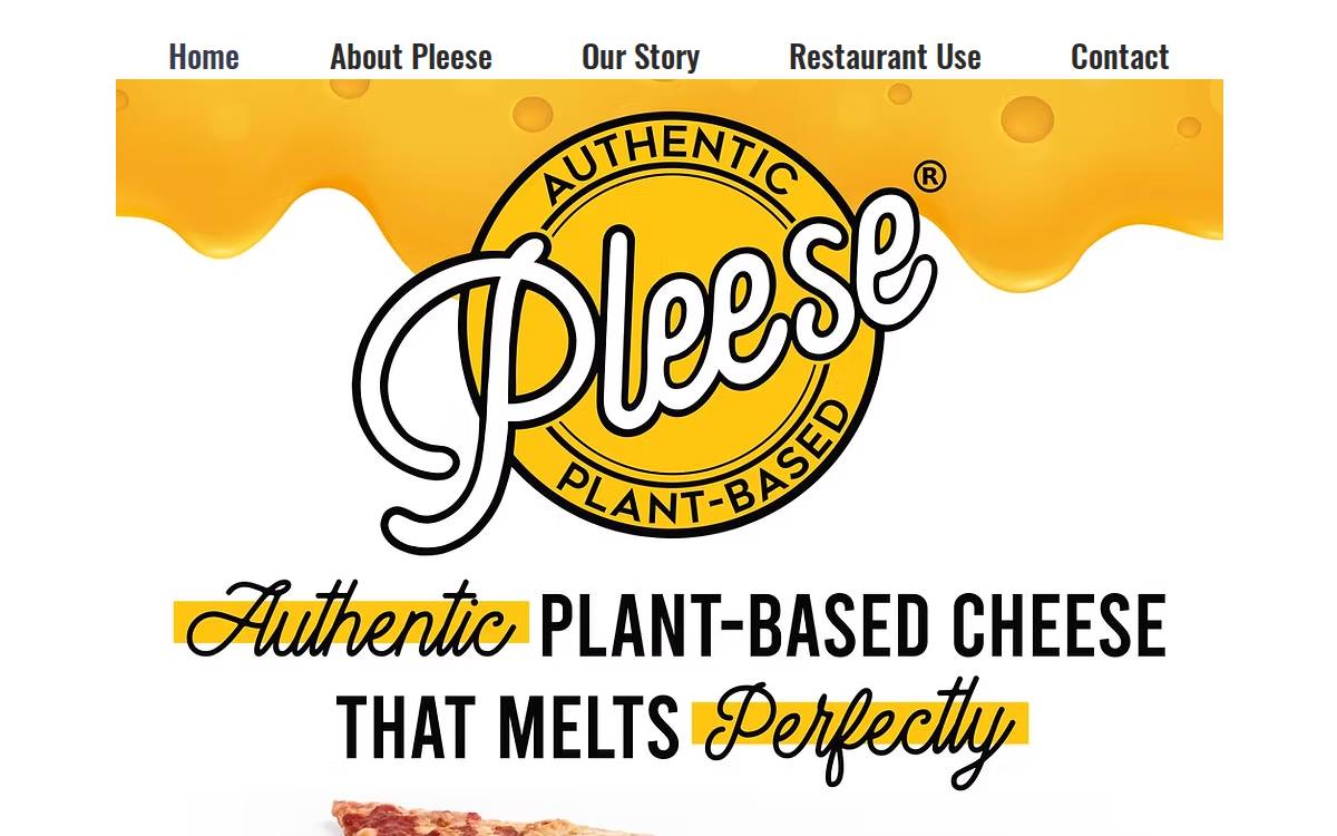 Pleese Foods website preview