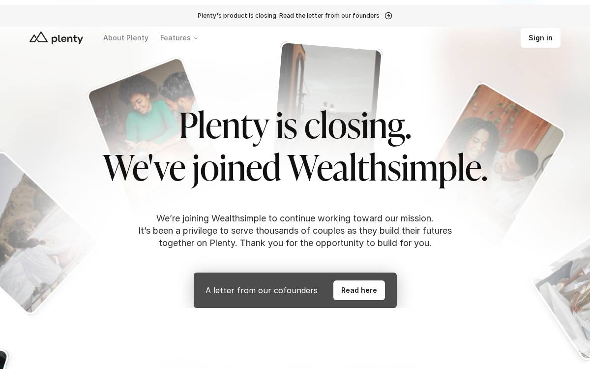 Plenty website preview