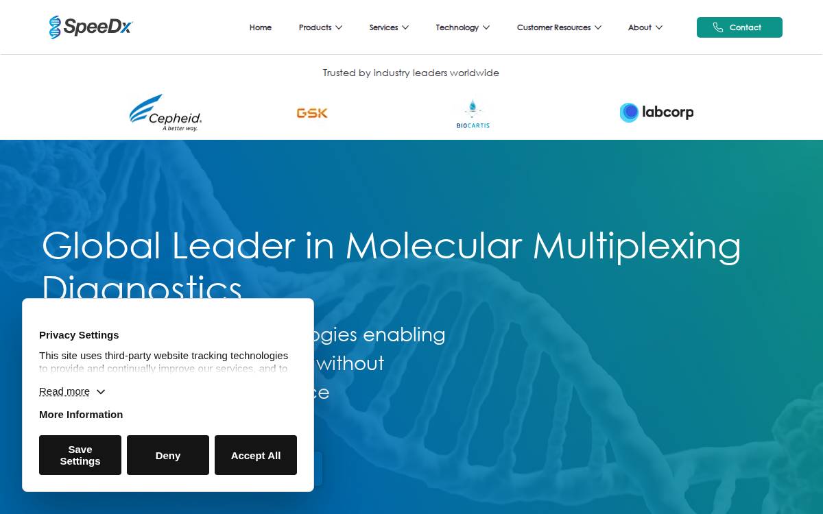 Plexpcr website preview