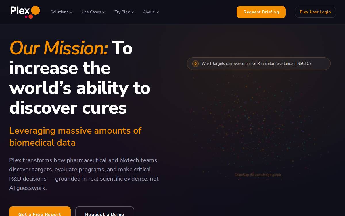 Plex Research website preview