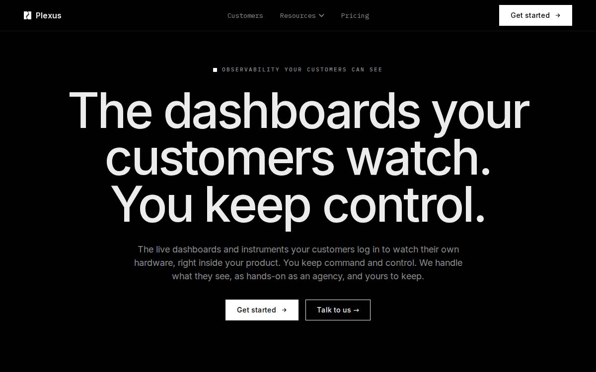 Plexus website preview