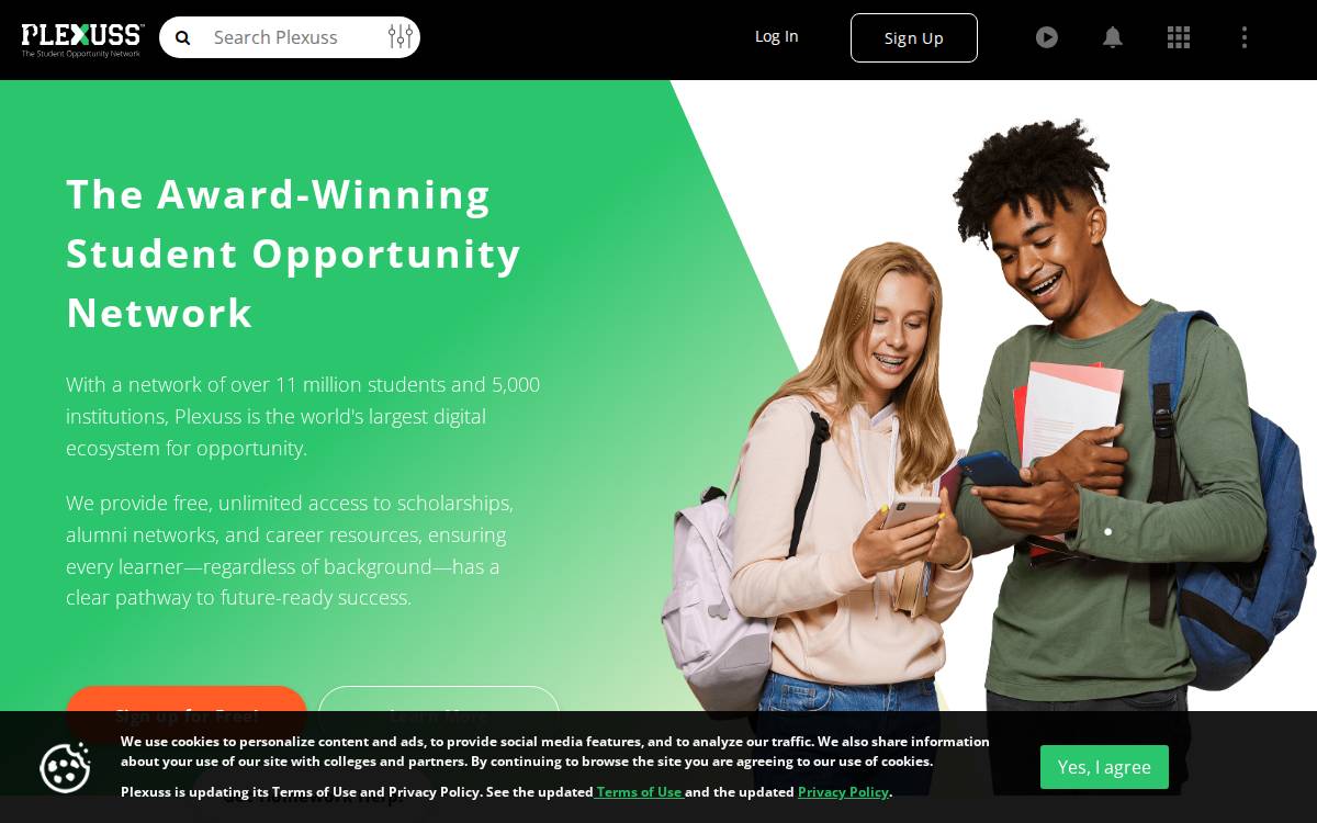 Plexuss website preview