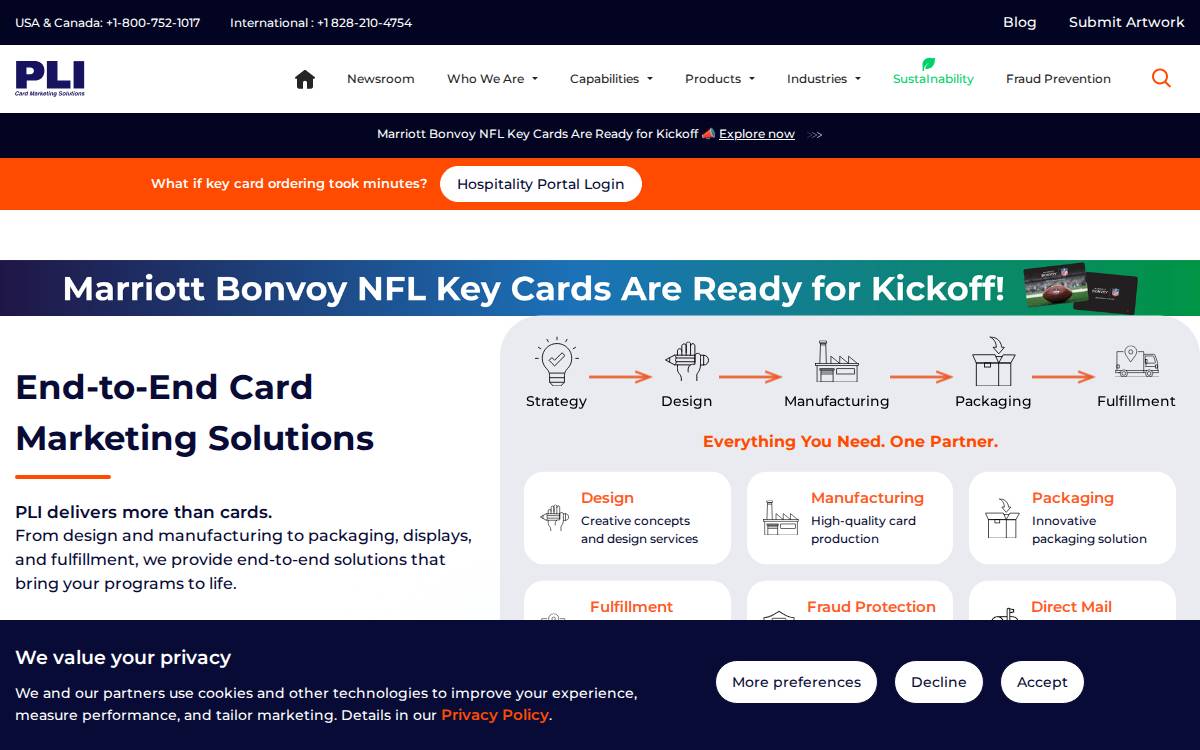 Plicards website preview