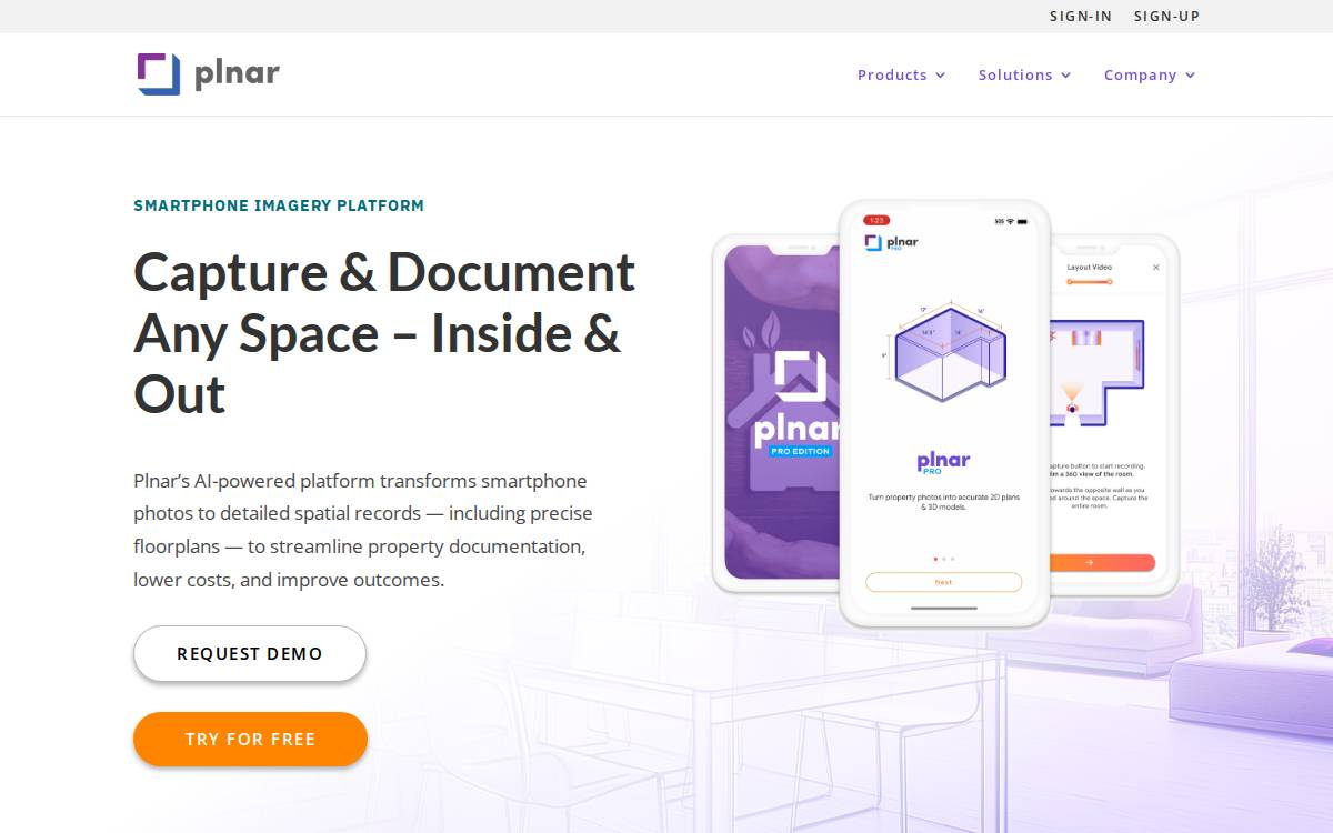 Plnar website preview