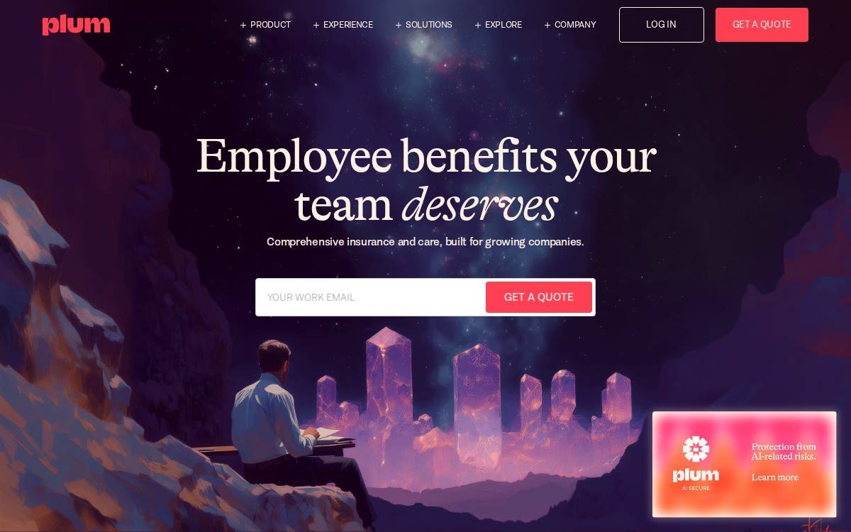 Plum website preview
