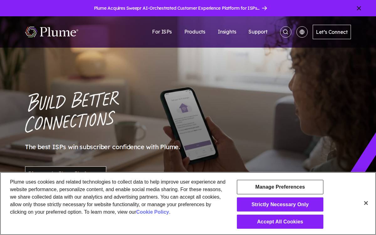 Plume website preview
