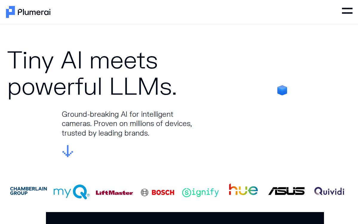 Plumerai website preview