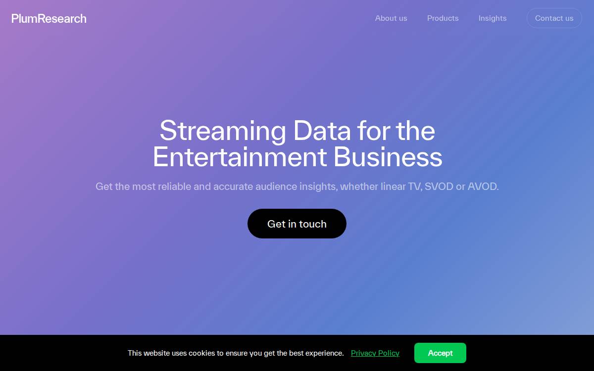 Plumresearch website preview