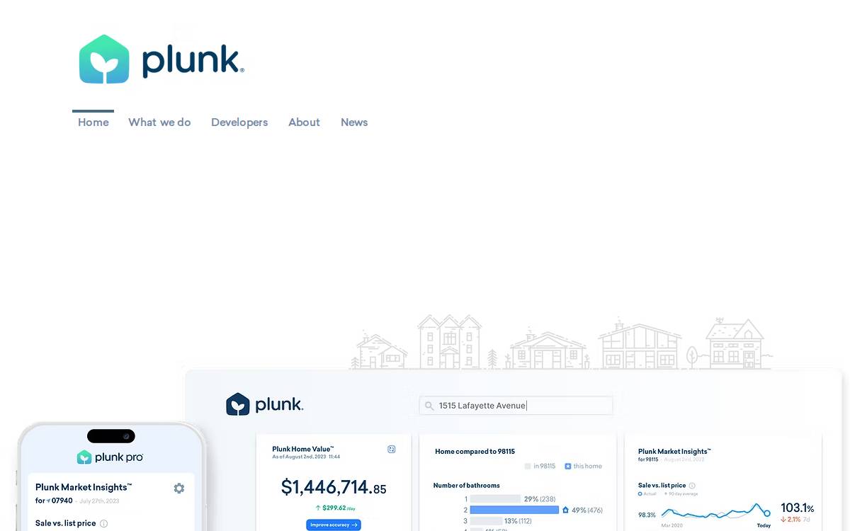 Plunk website preview