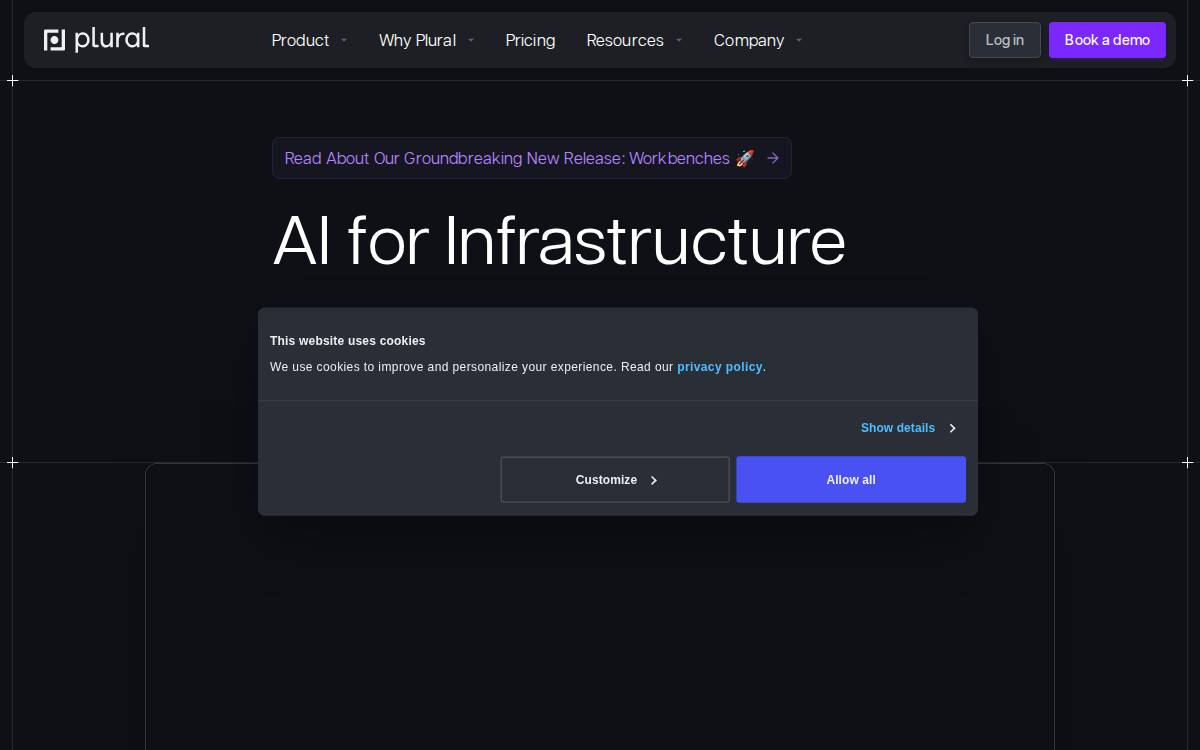 Plural website preview