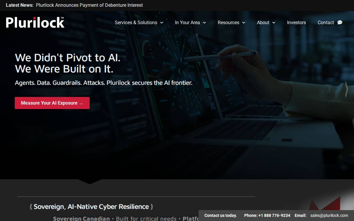 Plurilock website preview