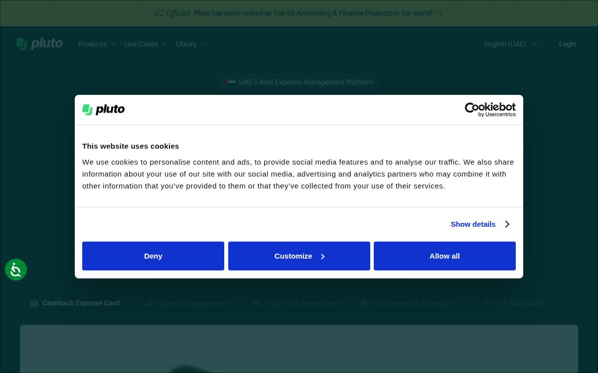 Pluto website preview