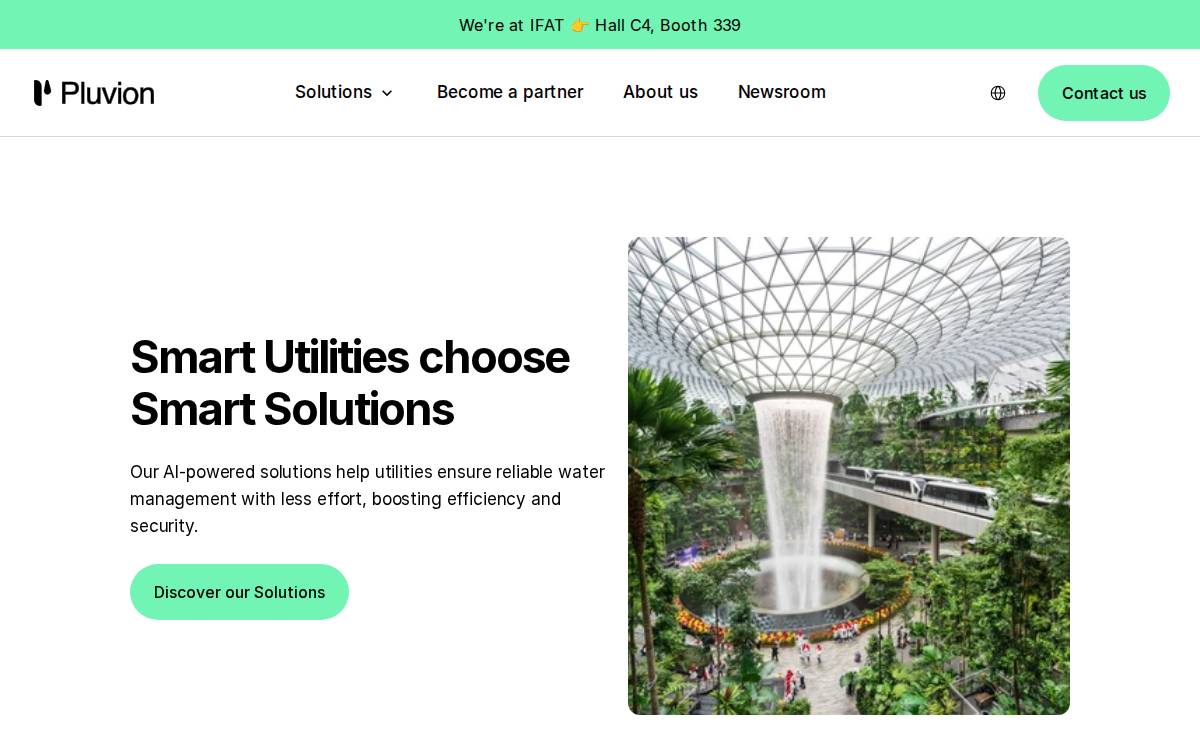 Pluvion website preview