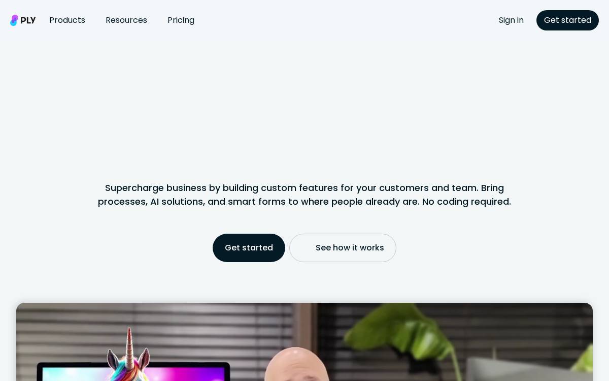 Ply website preview