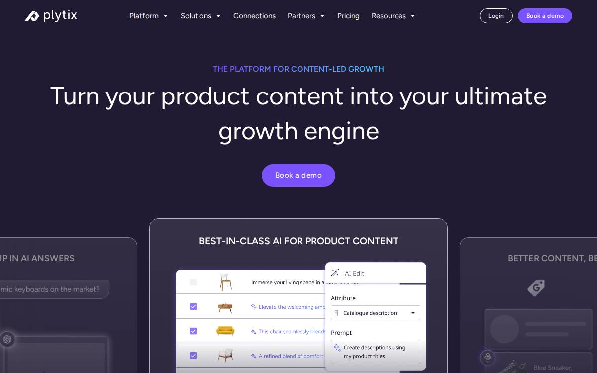 Plytix website preview