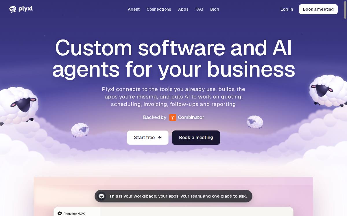 Plyxl website preview