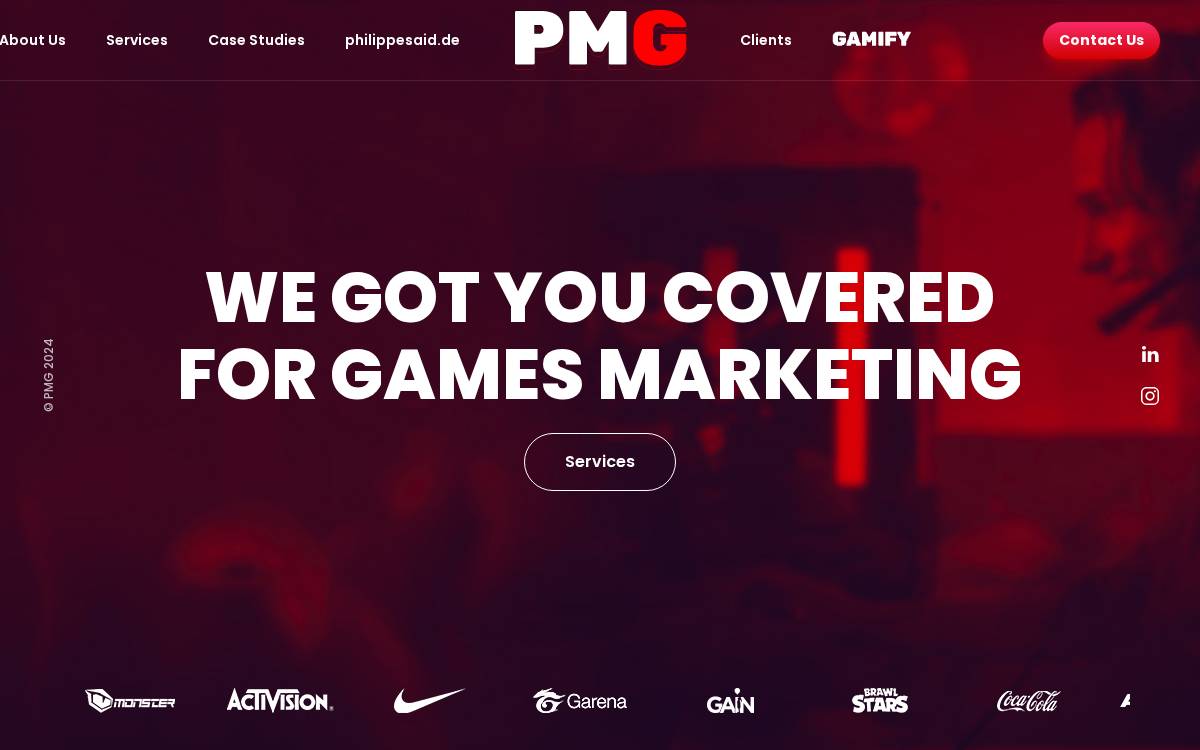 PMG website preview