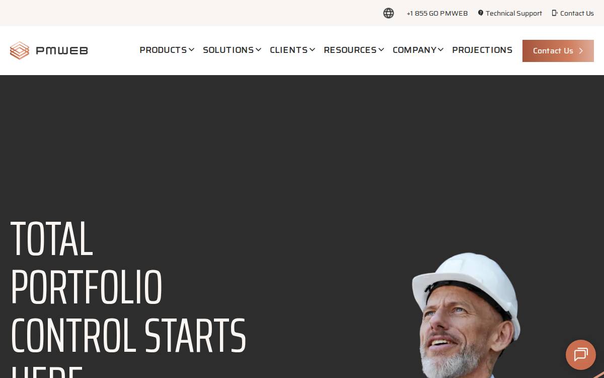 PMWEB website preview