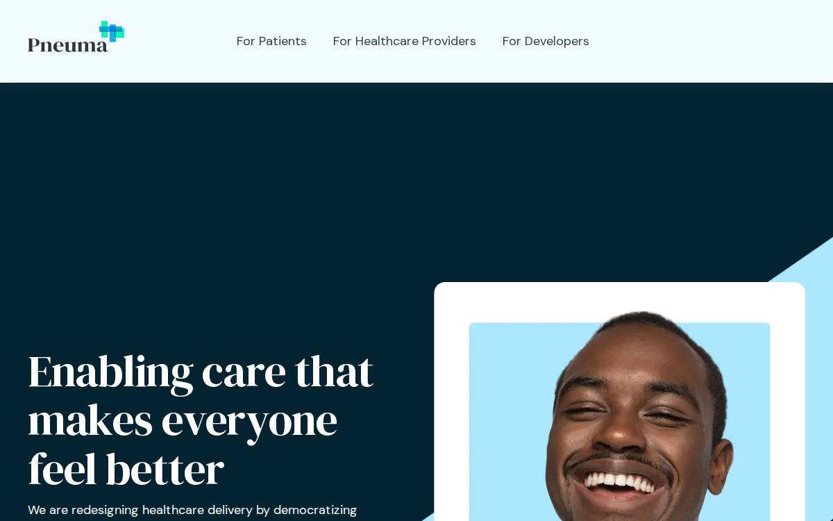 Pneuma website preview