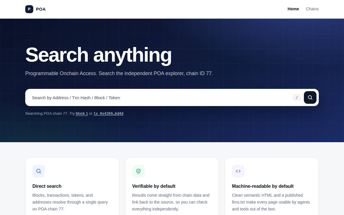 poa website preview