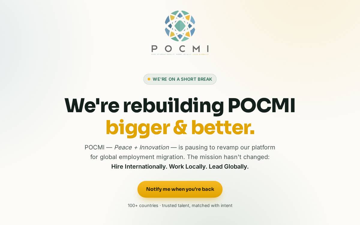 Pocmi website preview