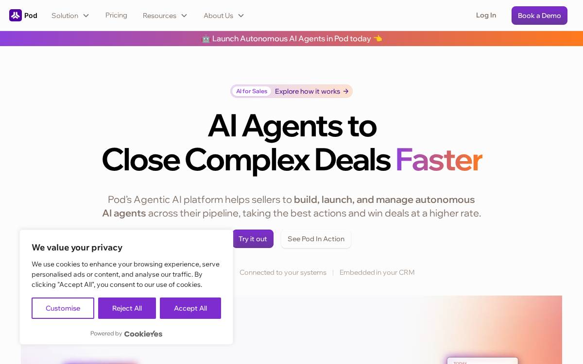 Pod website preview