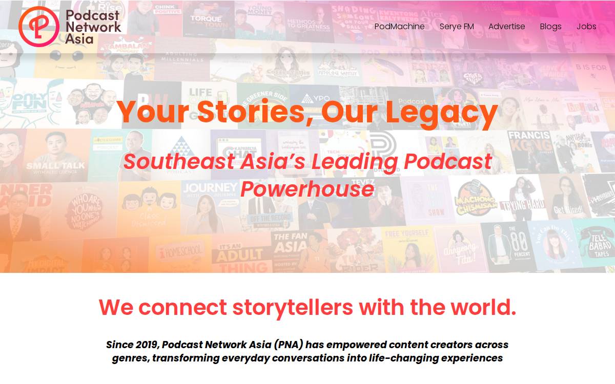 Podcastnetwork website preview