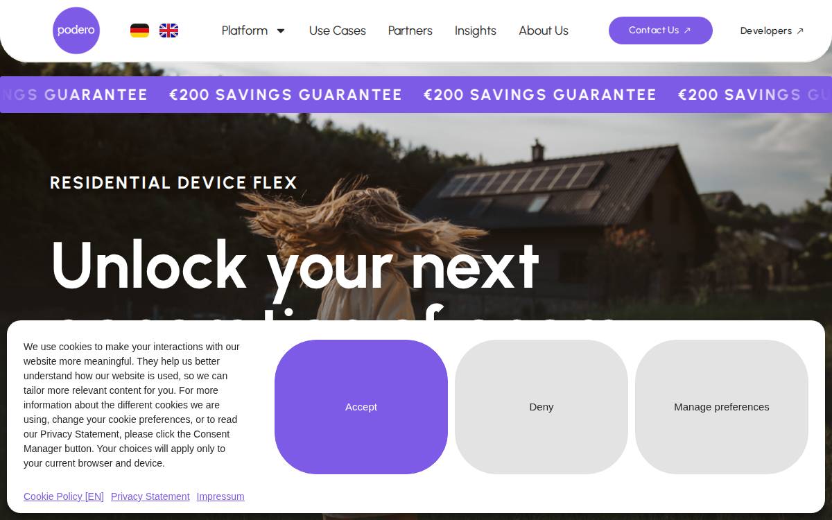 Podero website preview
