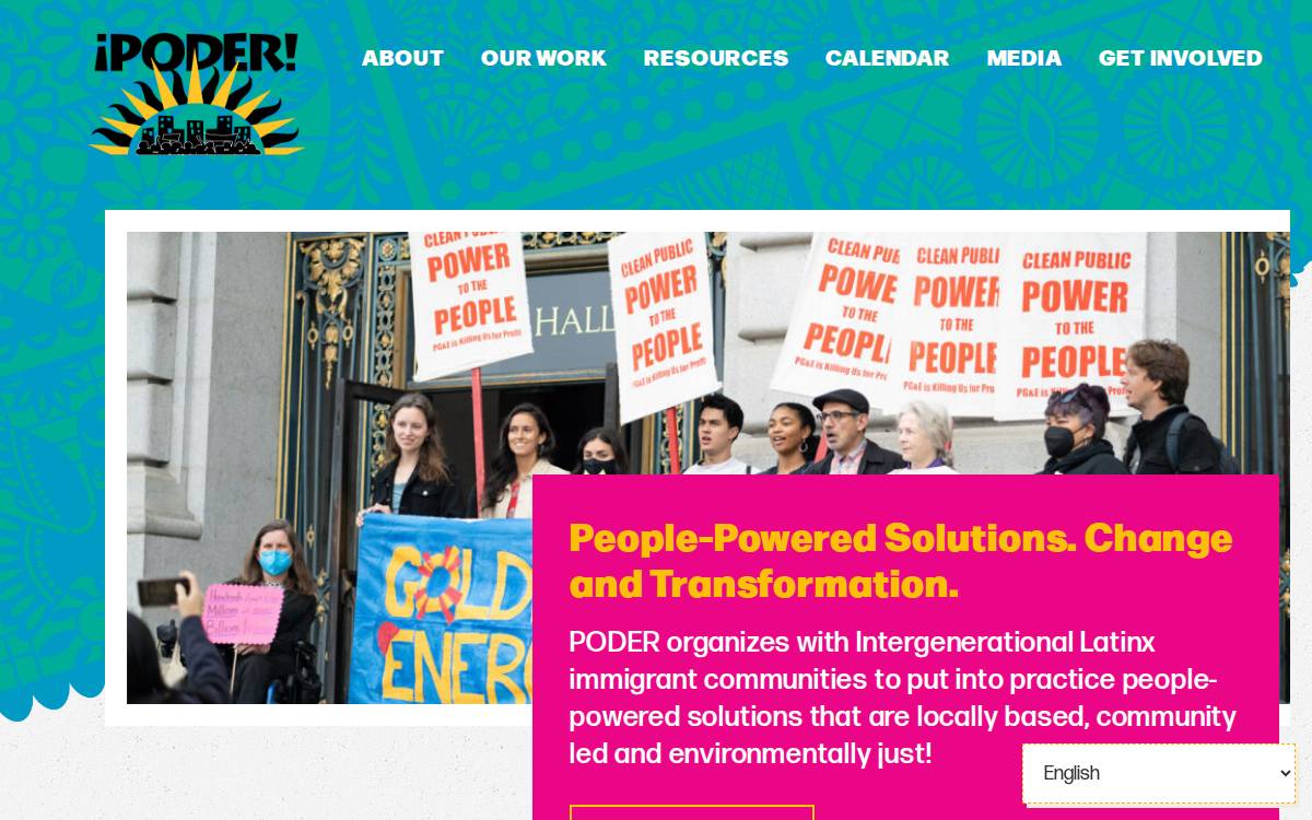Podersf website preview