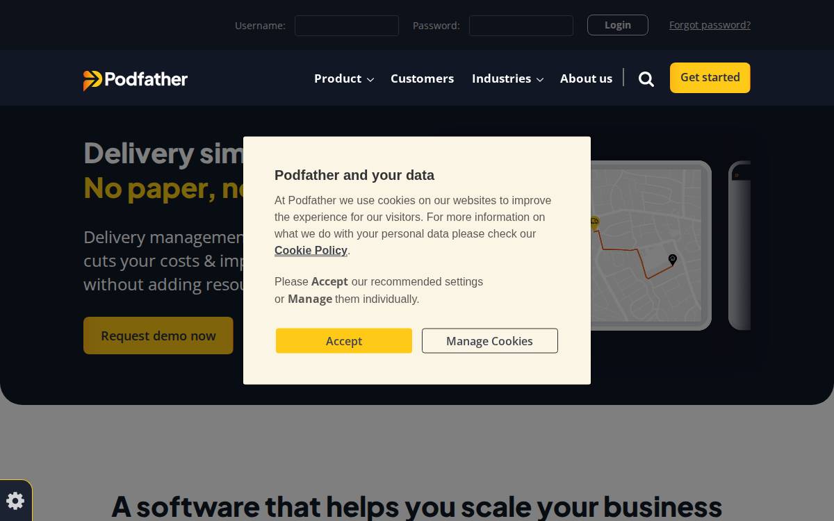 Podfather website preview