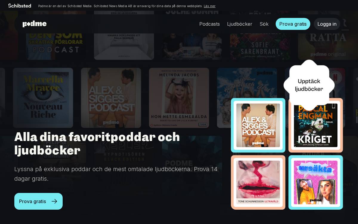 Podme website preview