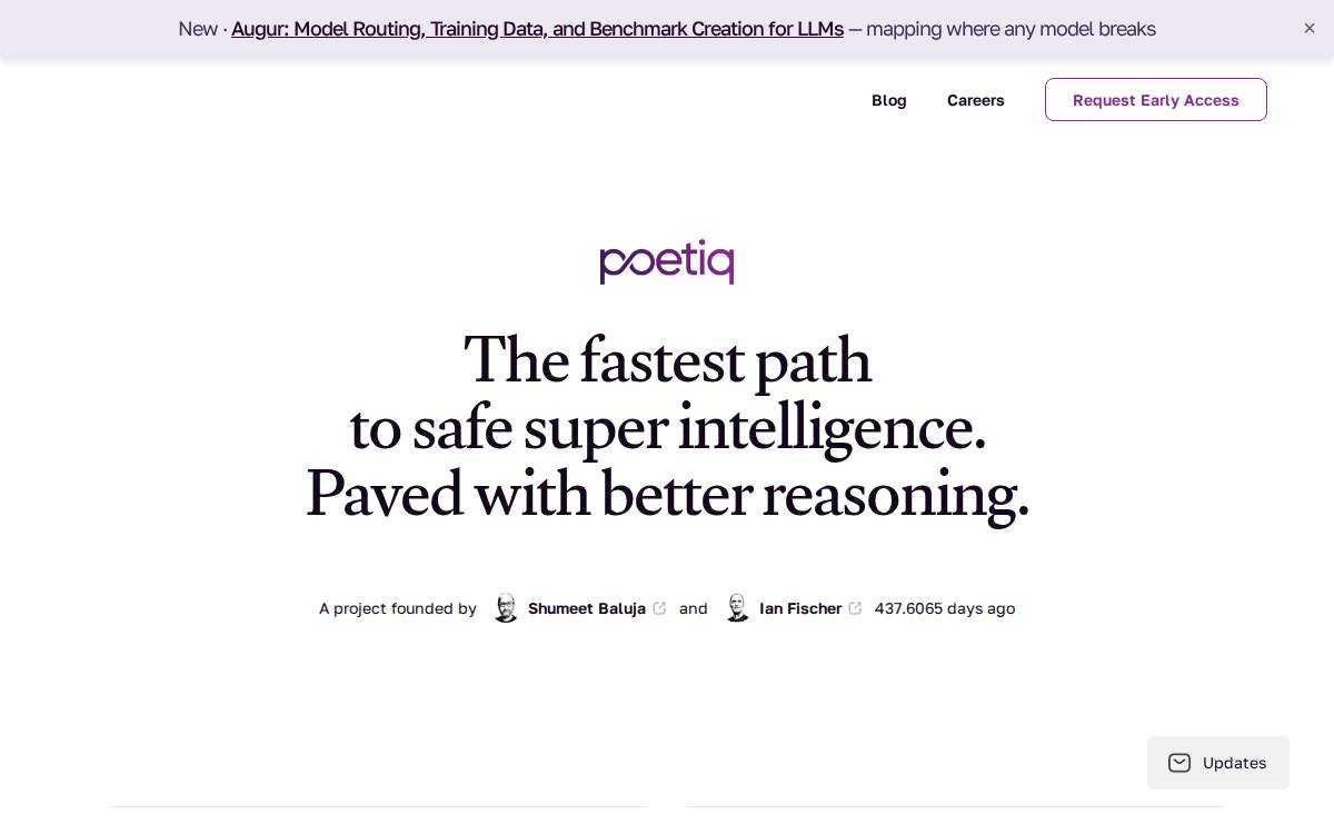 Poetiq website preview