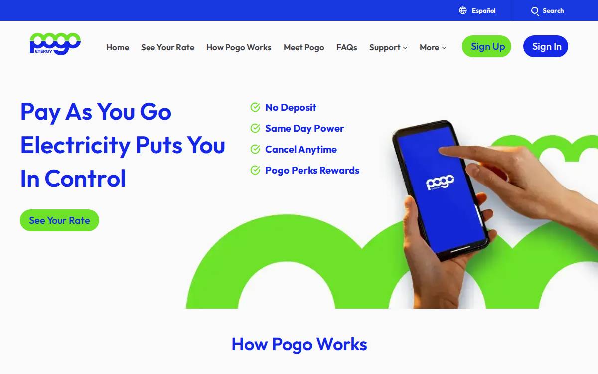 Pogo Energy website preview