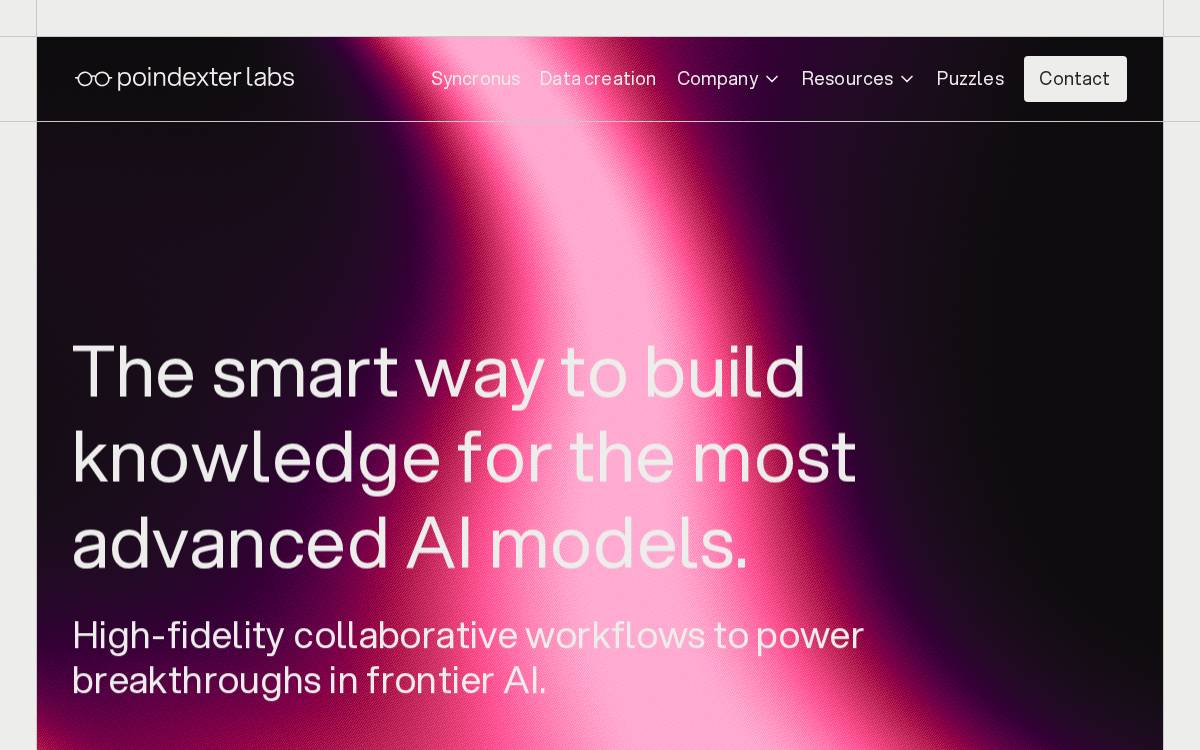 Poindexter Labs website preview