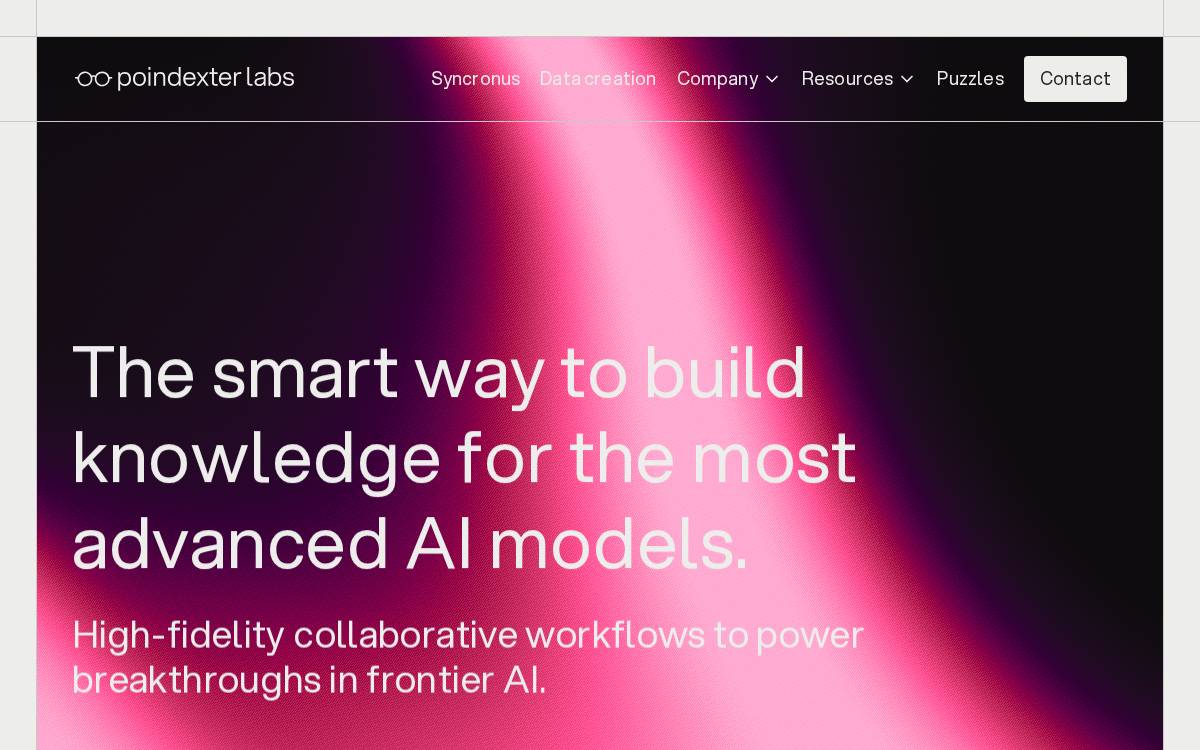Poindexter Labs website preview