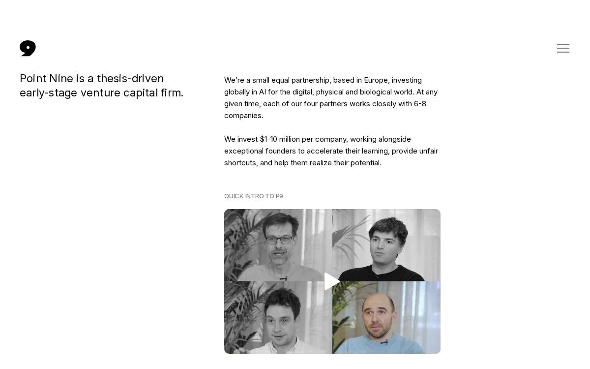 Point Nine website preview