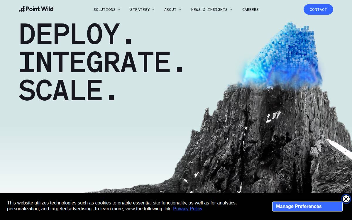 Point Wild website preview