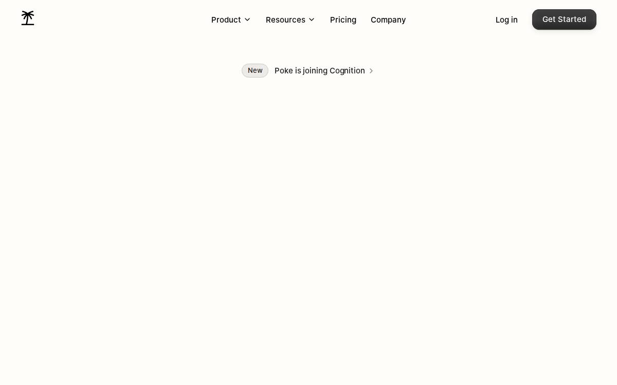 Poke website preview
