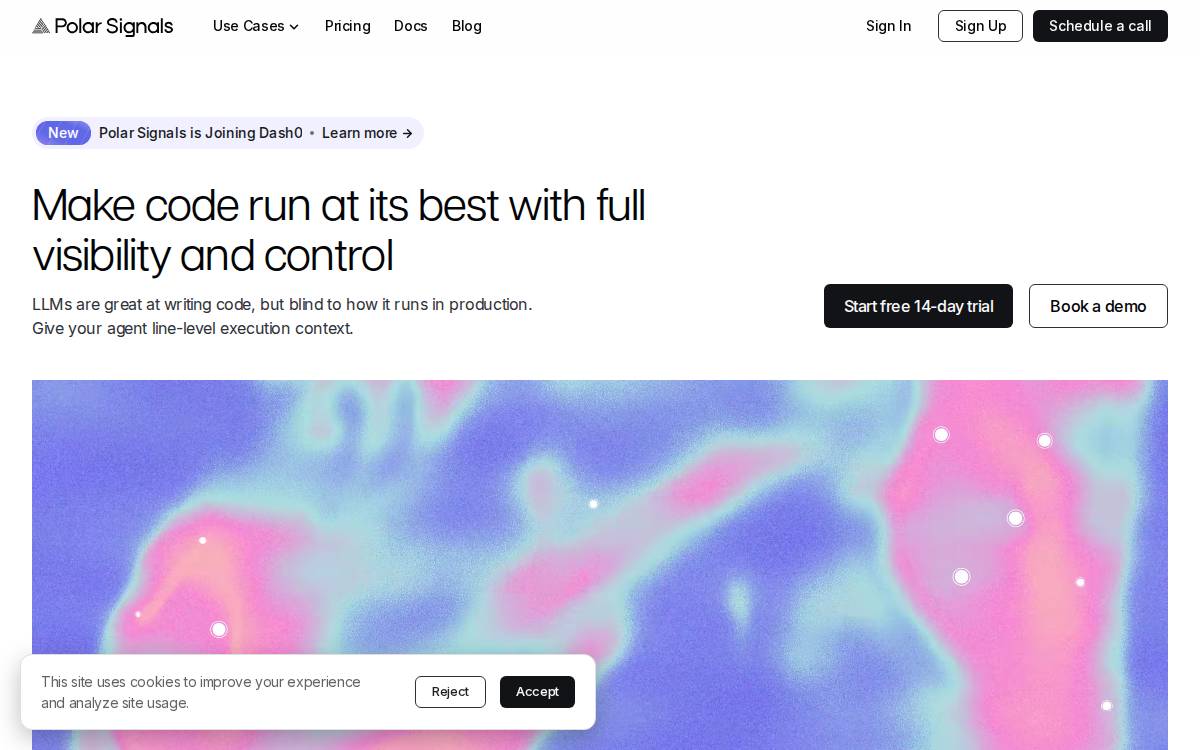 Polar Signals website preview