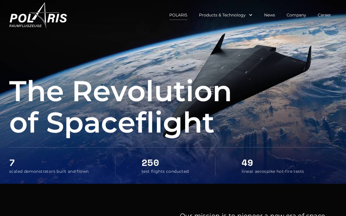 POLARIS website preview