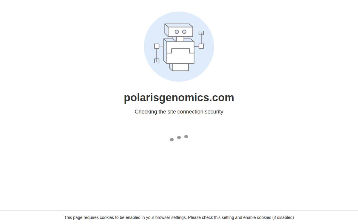 Polaris Genomics website preview