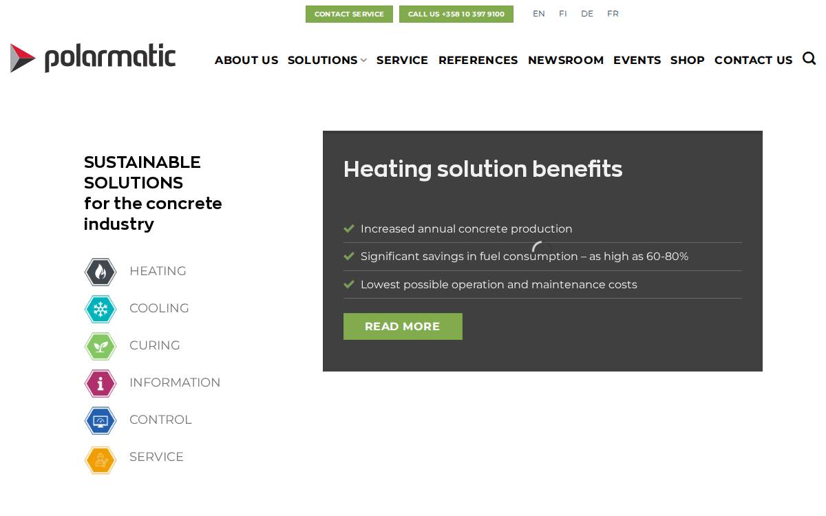 Polarmatic website preview