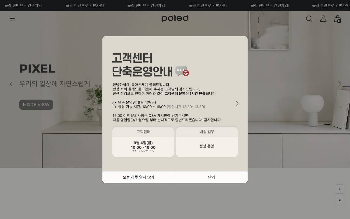 Poled website preview