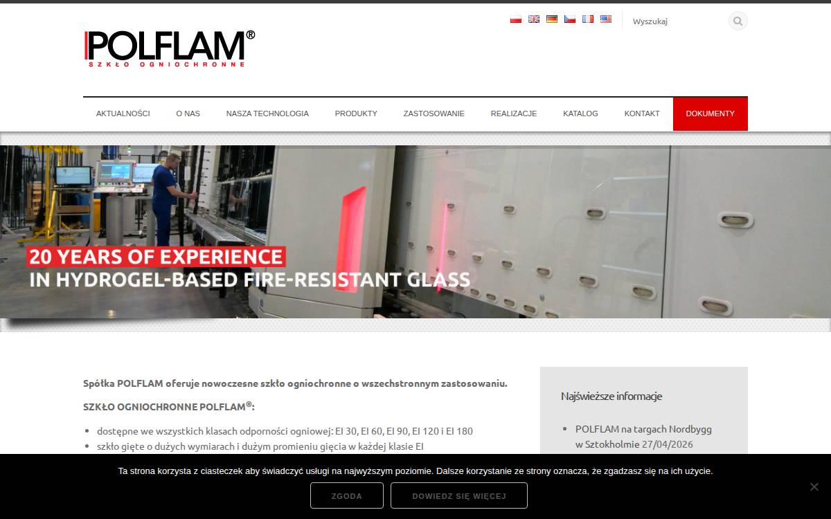 Polflam website preview