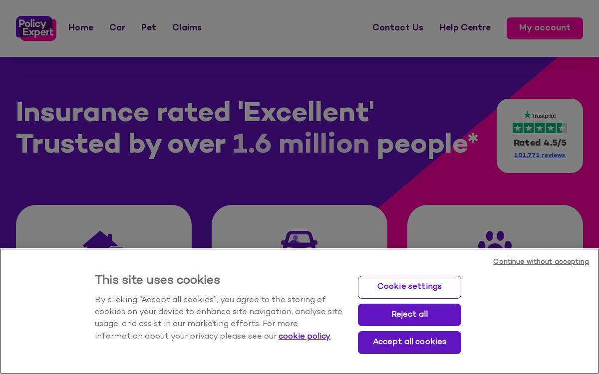Policy Expert website preview