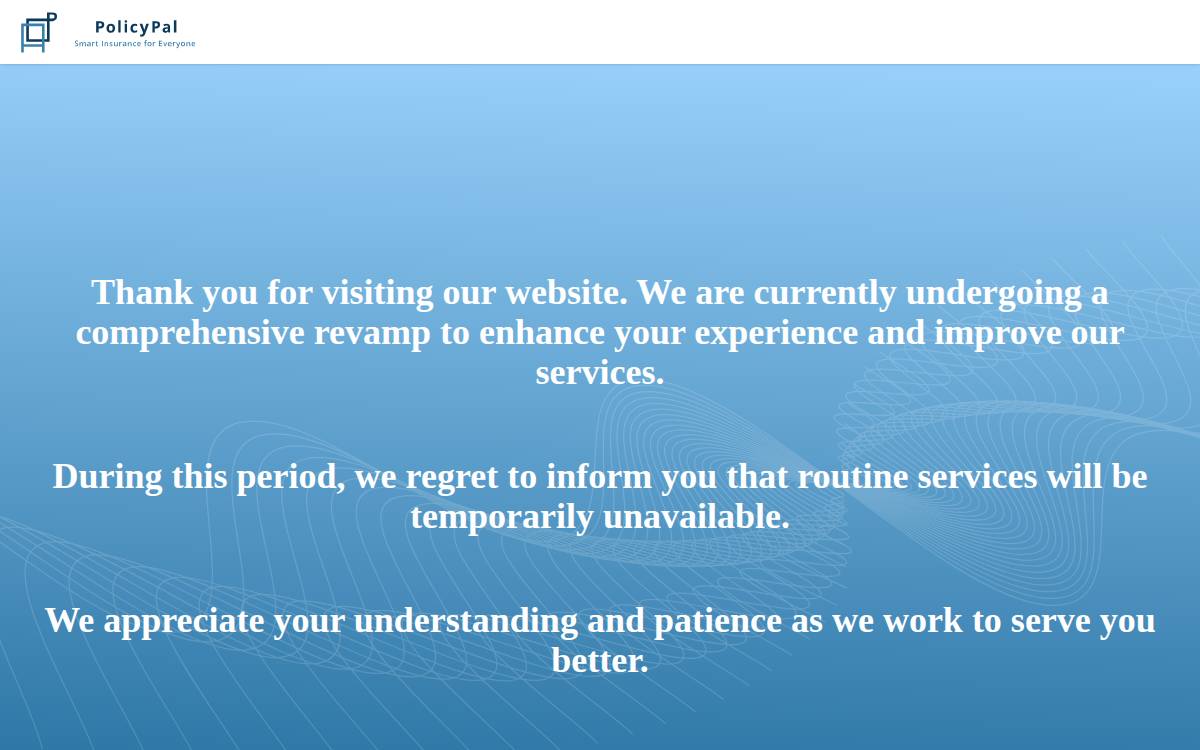 Policypal website preview