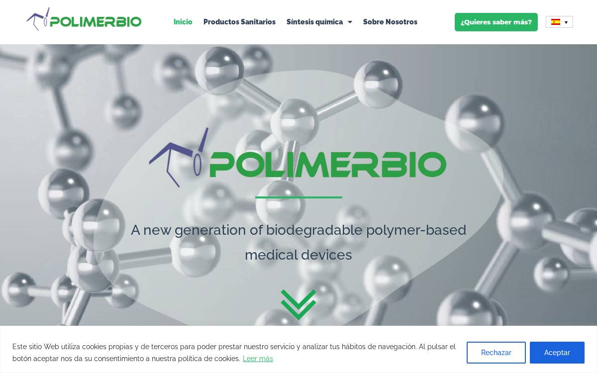 Polimerbio website preview