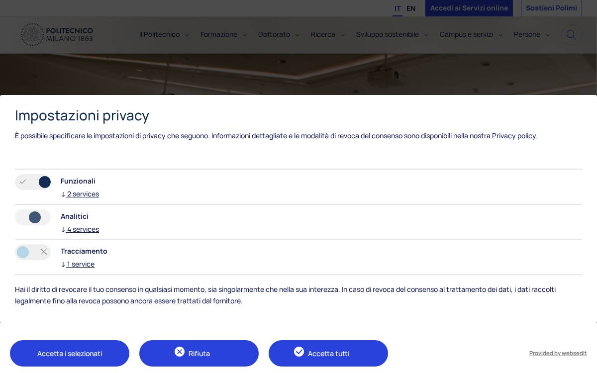 Polimi website preview
