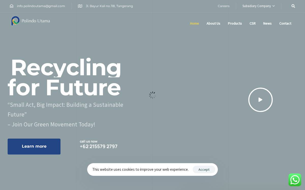 Polindo Utama website preview