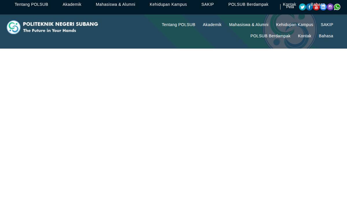 Politeknik Negeri Subang website preview
